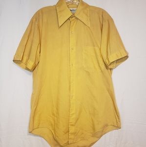 Yellow Vintage Marlboro button up shirt